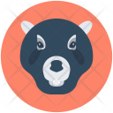 Bear Face Grizzly Icon