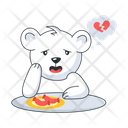 Bear Thinking Broken Heart Sad Bear アイコン