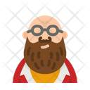 Beard Bald Man Icon