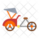 Becak Bicycle Transport Icon
