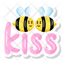 Bumblebees Bees Bee Kiss Icon