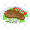 Beef Steak Platter Icon
