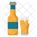 Beer Bottle And Glass Beer Bottle Icon