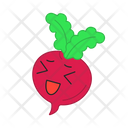 Beetroot Happy Vegetable Icon