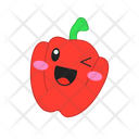Pepper Happy Vegetable Icon