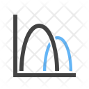Bell shape graph Icon