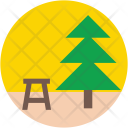 Park Bench Pine Icon
