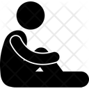 Bending Human Man Icon