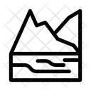 Berg Landschaft Gipfel Symbol