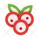 Berries Cherries Fresh Fruit Icon