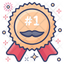 Best Dad Dad Badge Ribbon Icon