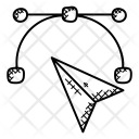 Ferramenta Bezier Ícone