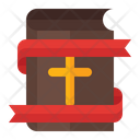 Bible Ribbon Cross Icon