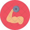 Bicep Muscle Dumbbell Icon