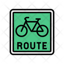 Bicycle Route Cycle Track Bicycle Icon