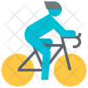 Bicycling Cyclist Road Icon