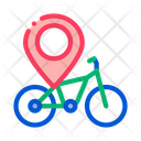 Geolocation Bike Business Icon