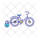 Bike Lock For Security Icon