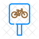 Bike Route Sign Icon
