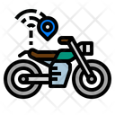 Motocycle Bike Tracking Icon