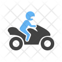 Biker Bike Vehicle Icon