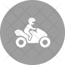 Biker Bike Vehicle Icon