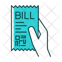 Bill Of Exchange Turquoise Icon