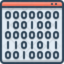 Binary Code Data Icon
