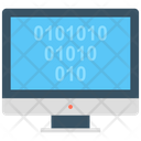 Binary Analysis Binary Processed Monitor Icon