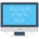 Binary Analysis Binary Processed Monitor Icon