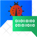 Binary Code Bug Icon