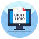 Binary File Icon - Download in Rounded Style