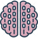Binary Mind Processor Brain Icon