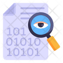 Code Monitoring Binary Search Bit Code Icon