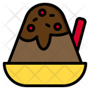 Bingsu Ice Cream Chocolate Icon