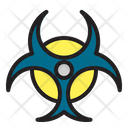 Biohazard Virus Mask Icon