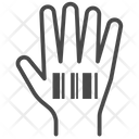 Biomatric Hand  Icon