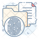 Biometric Data Secure Folder Biometric Folder Icon