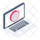 Biometric Laptop Icon