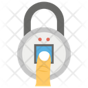 Biometric Lock Thumb Lock Technological Lock Icon