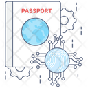 Biometric Passport Icon