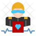 Biometric Recognition Pulse Identification Icon