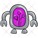 Space Robot Android Bionic Man Icon