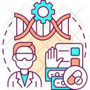 Biotechnology Project Management Icon