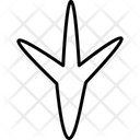 Bird Chicken Trace Icon
