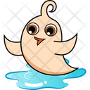 Bird In Water Icon