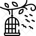 Birds Outside Of Cage Cage Birds Icon