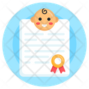 Birth Record Birth Certificate Birth Document Icon