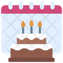 Birthday Cake Calendar Icon