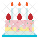 Birthday Cake Candle Food Icon